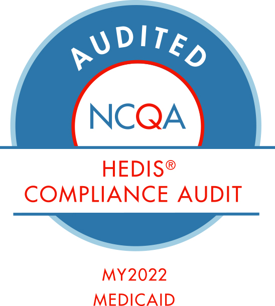 Seal Displaying NCQA HEDIS Medicaid Compliance Audit for 2022